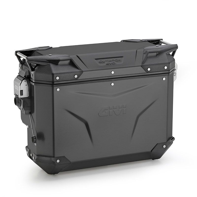 GIVI VALIGIA LATERALE DESTRA TREKKER OUTBACK EVO SMART 33 LITRI SCANTONATA MONOKEY CAM-SIDE ALLUMINIO NERA