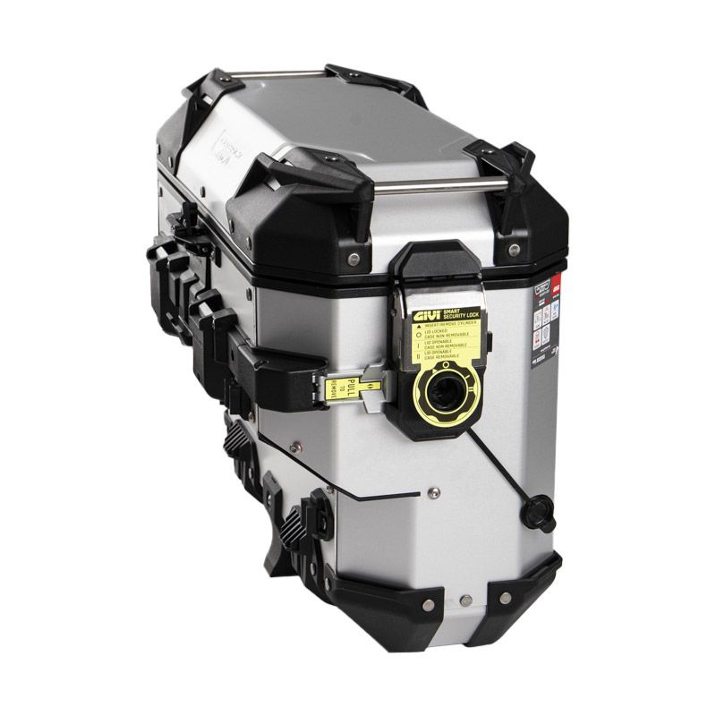 GIVI VALIGIA LATERALE DESTRA TREKKER OUTBACK EVO SMART 40 LITRI SCANTONATA MONOKEY CAM-SIDE ALLUMINIO NATURALE