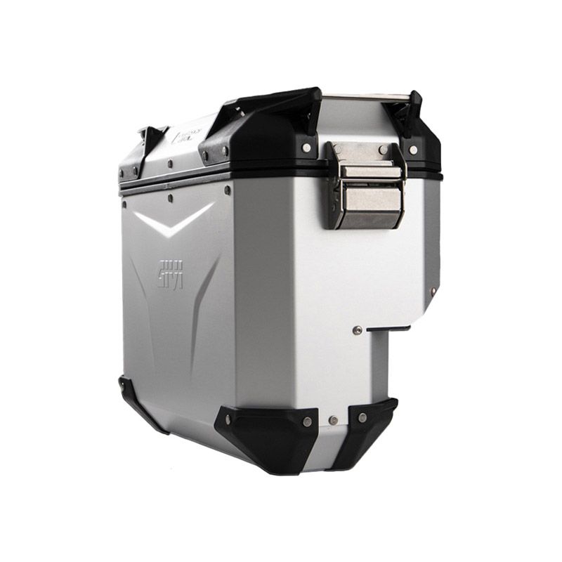 GIVI VALIGIA LATERALE DESTRA TREKKER OUTBACK EVO SMART 33 LITRI SCANTONATA MONOKEY CAM-SIDE ALLUMINIO ANODIZZATO