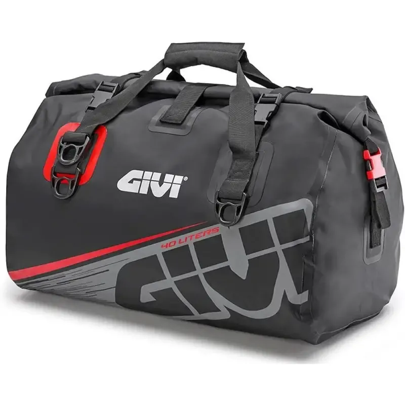 GIVI BORSONE IMPERMEABILE 40 LT EA115GR - (Grigio/Rosso)