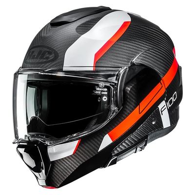 Casco Modulare Ribaltabile HJC F100 CARBON ASKAN - (Askan MC6HSF) Casco Modulare Ribaltabile HJC F100 CARBON ASKAN - (Askan MC6HSF)
