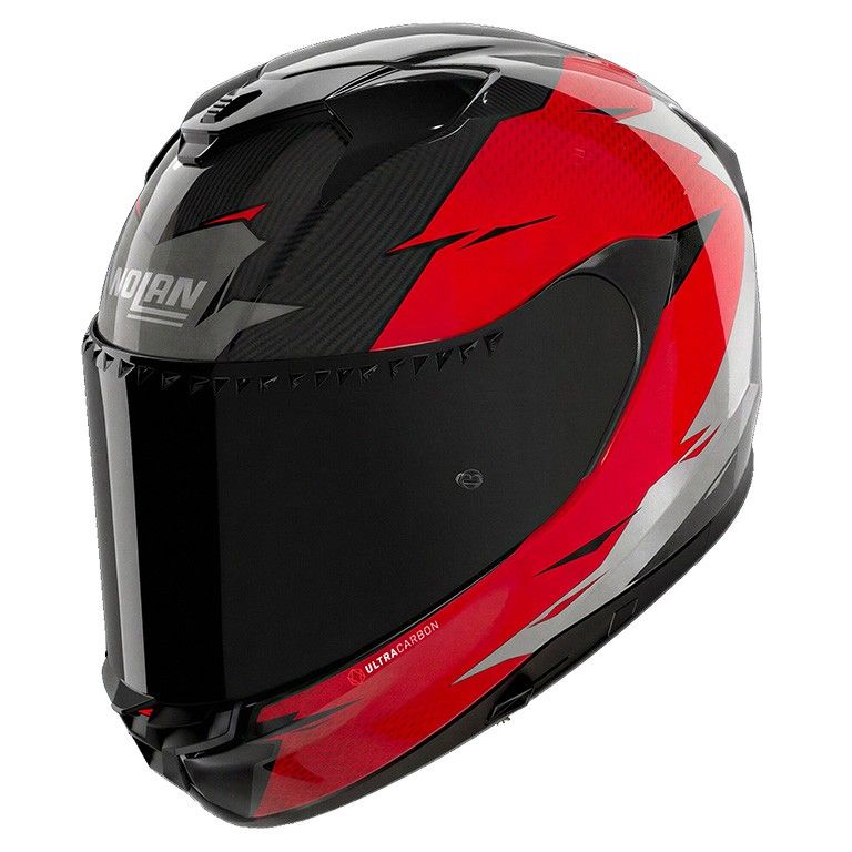 Casco Integrale NOLAN X-904 ULTRA CARBON SFIDA - (Carbonio/Rosso/Argento)