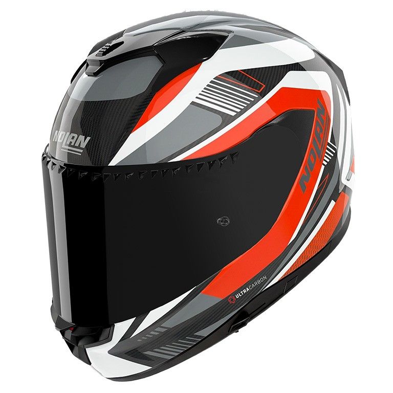 Casco Integrale NOLAN X-904 ULTRA CARBON TANGENTE - (Carbonio/Arancione/Bianco) Casco Integrale NOLAN X-904 ULTRA CARBON TANGENTE - (Carbonio/Arancione/Bianco)