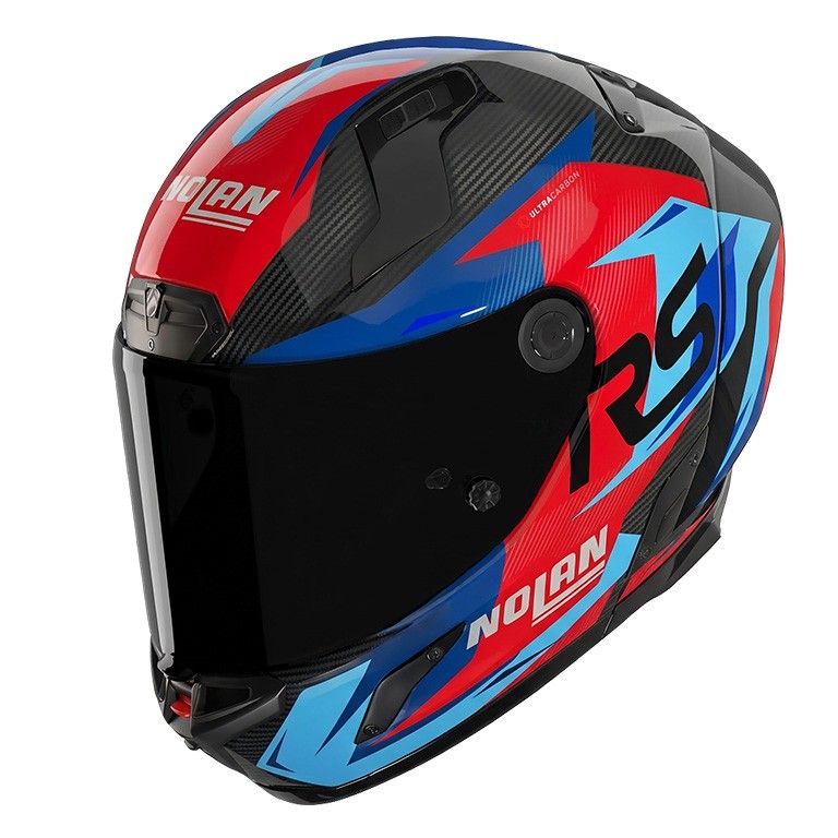Casco Integrale NOLAN X-804 RS ULTRA CARBON FUORIGIRI - (Carbonio/Blu/Rosso)
