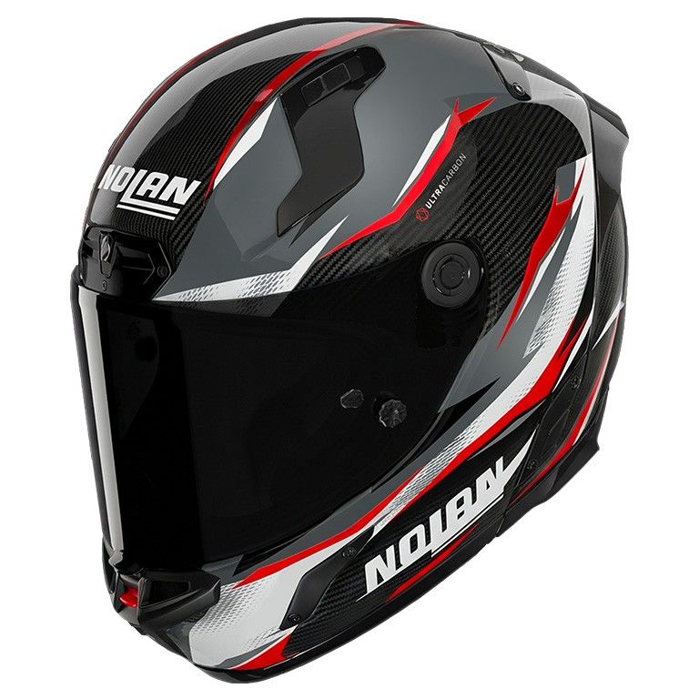 Casco Integrale in Carbonio NOLAN X-804 ST VELOCE - (Carbonio/Grigio Lava/Rosso)