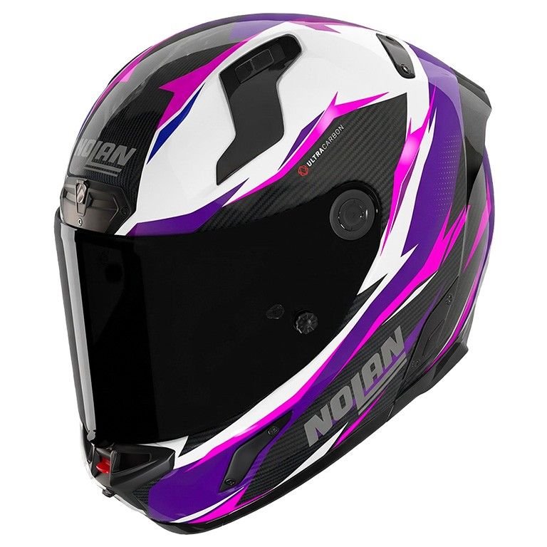 Casco Integrale in Carbonio NOLAN X-804 ST VELOCE - (Carbonio/Bianco/Fucsia)