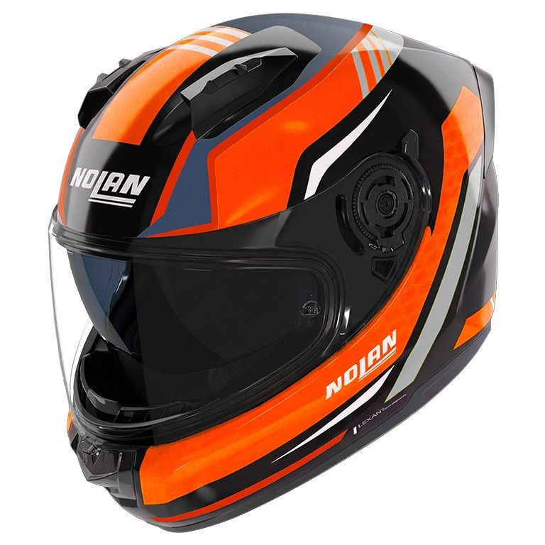 Casco Integrale NOLAN N60-6 PIEGA - (Nero/Arancione) Casco Integrale NOLAN N60-6 PIEGA - (Nero/Arancione)