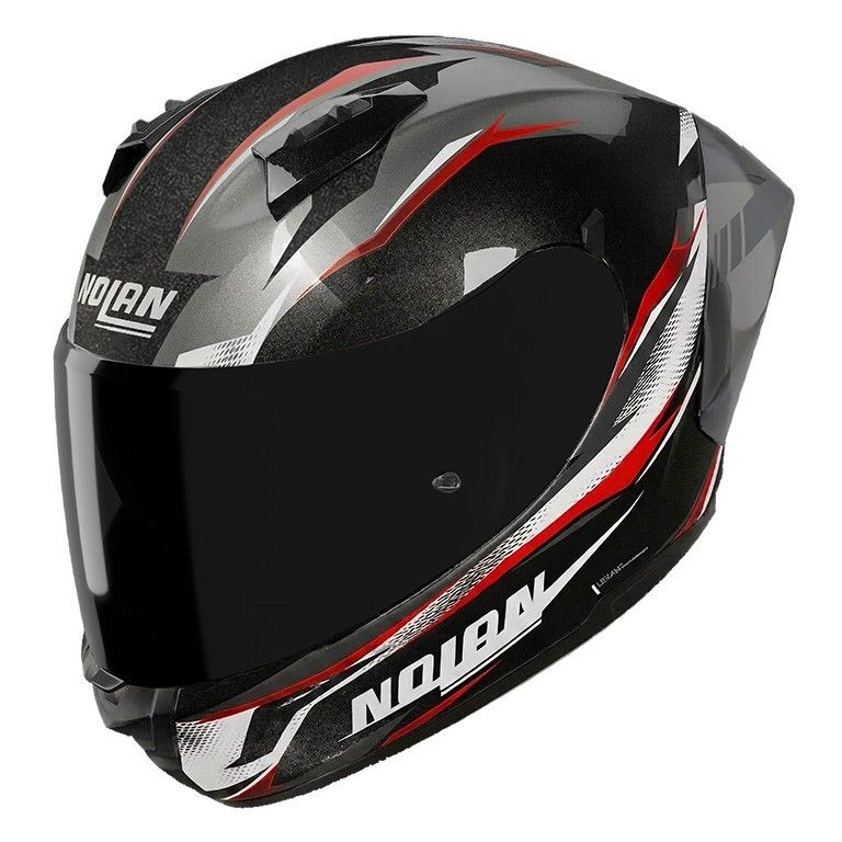 Casco Integrale NOLAN N60-6 SPORT VELOCE - (Nero/Grigio Lava/Rosso) Casco Integrale NOLAN N60-6 SPORT VELOCE - (Nero/Grigio Lava/Rosso)