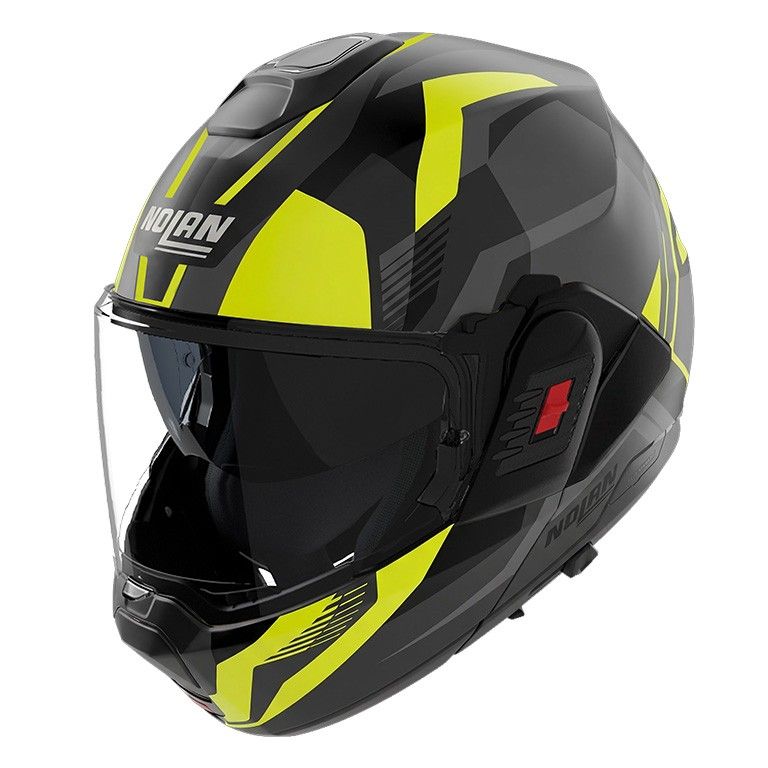 Casco Modulare Ribaltabile NOLAN N120-1 ONIRICO - (Nero/Giallo/Grigio Lava)