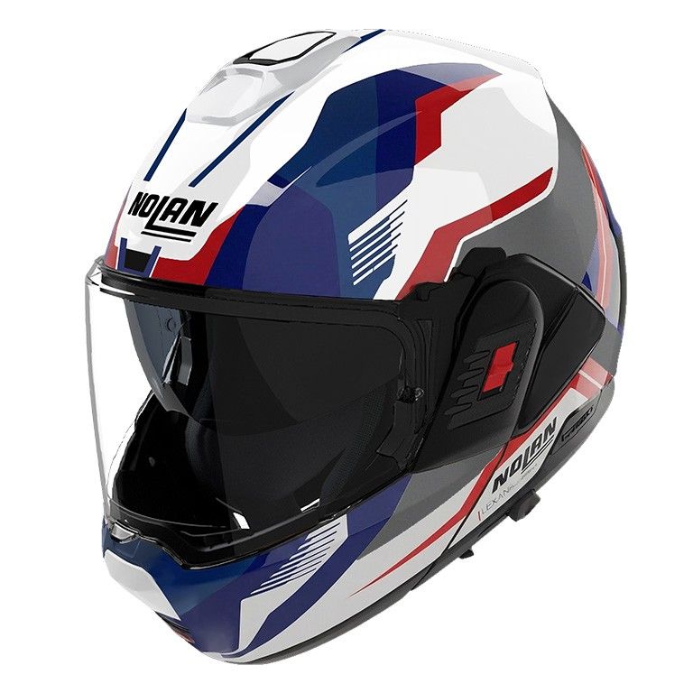 Casco Modulare Ribaltabile NOLAN N120-1 ONIRICO - (Bianco/Rosso/Blu) Casco Modulare Ribaltabile NOLAN N120-1 ONIRICO - (Bianco/Rosso/Blu)