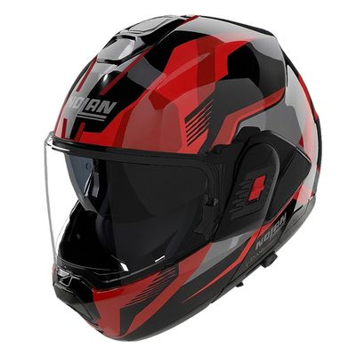 Casco Modulare Ribaltabile NOLAN N120-1 ONIRICO - (Nero/Rosso/Grigio Lava) Casco Modulare Ribaltabile NOLAN N120-1 ONIRICO - (Nero/Rosso/Grigio Lava)
