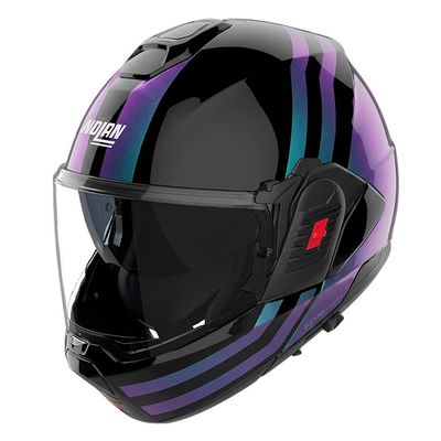 Casco Modulare Ribaltabile NOLAN N120-1 LINEO - (Nero/Camaleonte) Casco Modulare Ribaltabile NOLAN N120-1 LINEO - (Nero/Camaleonte)