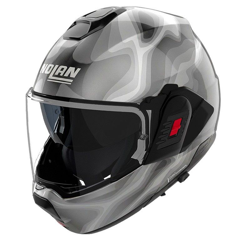 Casco Modulare Ribaltabile NOLAN N120-1 FRENESIA - (Perla/Grigio) Casco Modulare Ribaltabile NOLAN N120-1 FRENESIA - (Perla/Grigio)