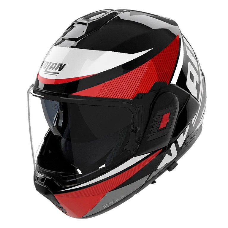 Casco Modulare Ribaltabile NOLAN N120-1 DUETTO - (Nero/Rosso/Grigio Lava) Casco Modulare Ribaltabile NOLAN N120-1 DUETTO - (Nero/Rosso/Grigio Lava)