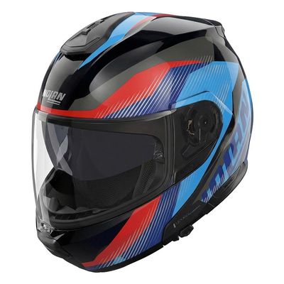 Casco Modulare NOLAN N100-6 SCIA - (Nero/Blu/Rosso) Casco Modulare NOLAN N100-6 SCIA - (Nero/Blu/Rosso)