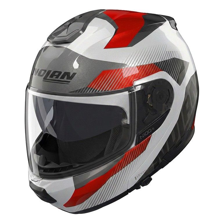 Casco Modulare NOLAN N100-6 SCIA - (Bianco/Nero/Rosso) Casco Modulare NOLAN N100-6 SCIA - (Bianco/Nero/Rosso)