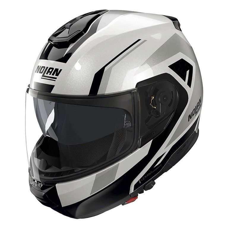 Casco Modulare NOLAN N100-6 CINETICO - (Bianco/Nero/Argento) Casco Modulare NOLAN N100-6 CINETICO - (Bianco/Nero/Argento)