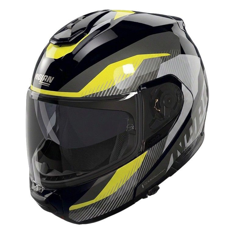 Casco Modulare NOLAN N100-6 SCIA - (Nero/Giallo/Grigio Lava) Casco Modulare NOLAN N100-6 SCIA - (Nero/Giallo/Grigio Lava)
