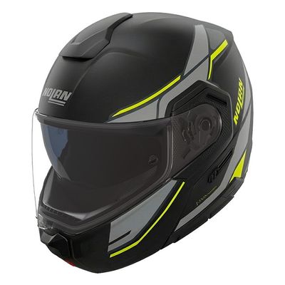 Casco Modulare NOLAN N90-3 SINCRONO - (Nero/Grigio Lava/Giallo Fluo) Casco Modulare NOLAN N90-3 SINCRONO - (Nero/Grigio Lava/Giallo Fluo)