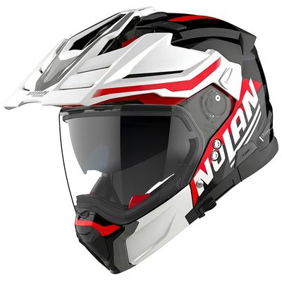 Casco Modulare Scomponibile NOLAN N70-3 X SCIA - (Nero/Rosso/Bianco) Casco Modulare Scomponibile NOLAN N70-3 X SCIA - (Nero/Rosso/Bianco)