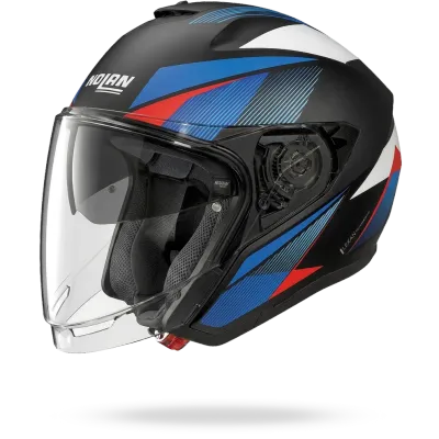 Casco Jet NOLAN N40-6 DUETTO - (Nero/Blu/Rosso) Casco Jet NOLAN N40-6 DUETTO - (Nero/Blu/Rosso)