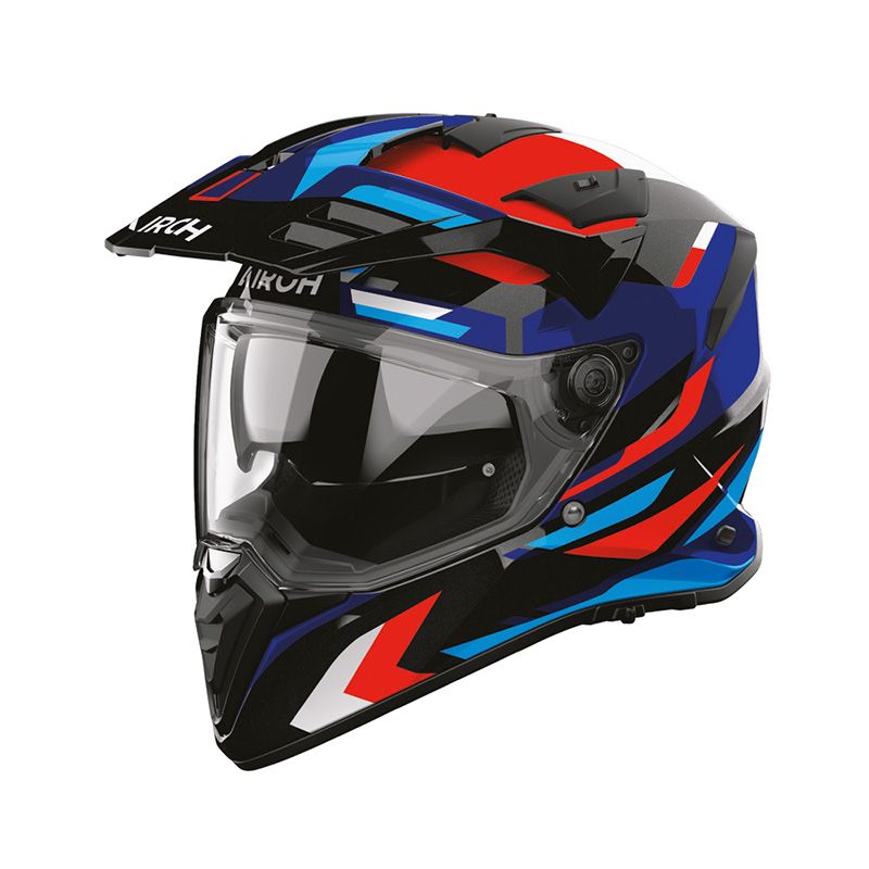 Casco Integrale Enduro AIROH BANDIT GLITCH - (Blue/Red Gloss) Casco Integrale Enduro AIROH BANDIT GLITCH - (Blue/Red Gloss)