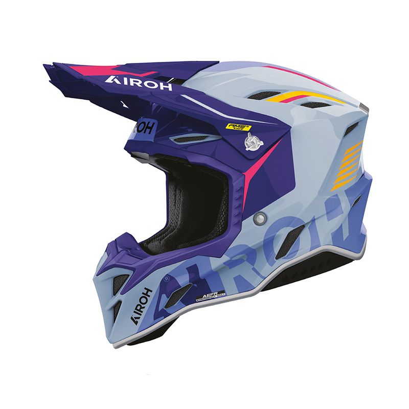 Casco Cross AIROH AVIATOR FACTORY BLAME - (Violet Gloss) Casco Cross AIROH AVIATOR FACTORY BLAME - (Violet Gloss)
