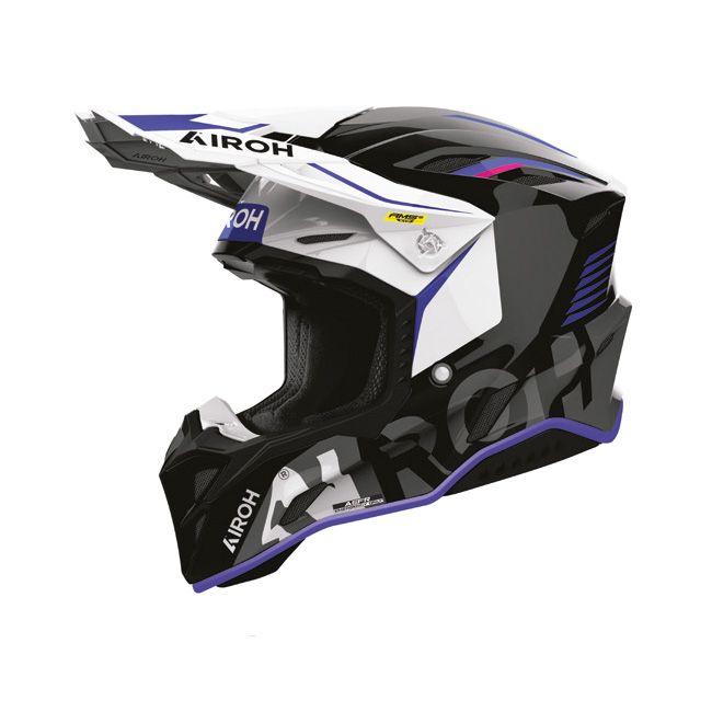 Casco Cross AIROH AVIATOR FACTORY BLAME - (Black Gloss)
