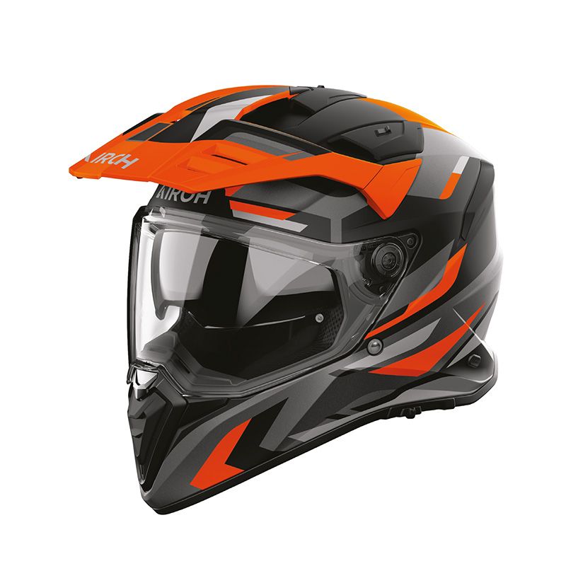 Casco Integrale Enduro AIROH BANDIT GLITCH - (Orange Matt)