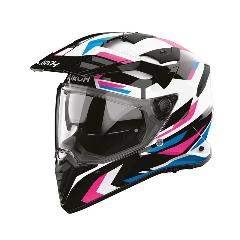 Casco Integrale Enduro AIROH BANDIT GLITCH - (Pink Gloss) Casco Integrale Enduro AIROH BANDIT GLITCH - (Pink Gloss)