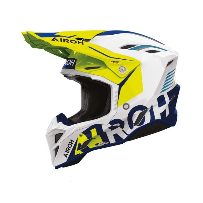 Casco Cross AIROH AVIATOR FACTORY BLAME - (Blue/Yellow Gloss) Casco Cross AIROH AVIATOR FACTORY BLAME - (Blue/Yellow Gloss)