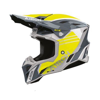 Casco Cross AIROH AVIATOR FACTORY ATLAN - (Grey/Yellow Gloss) Casco Cross AIROH AVIATOR FACTORY ATLAN - (Grey/Yellow Gloss)