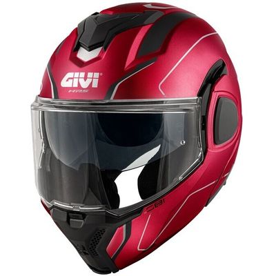 Casco Modulare Ribaltabile GIVI X36 FIBER PULSE - (Bordeaux/Black/Silver) Casco Modulare Ribaltabile GIVI X36 FIBER PULSE - (Bordeaux/Black/Silver)