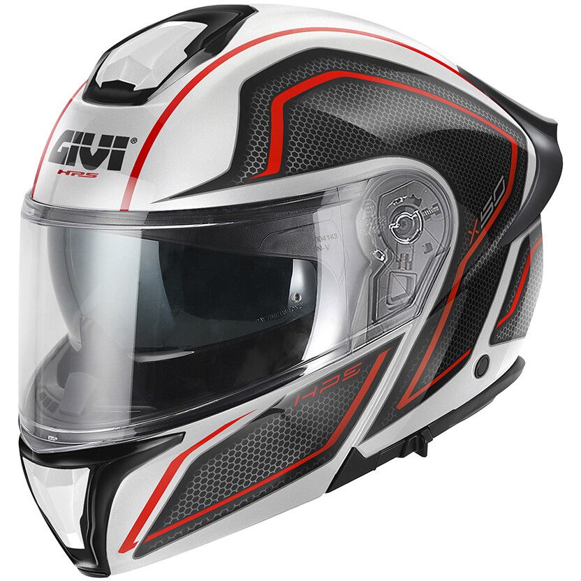 Casco Modulare GIVI X50 FIBER HOLOGRAM - (White/Black/Red) Casco Modulare GIVI X50 FIBER HOLOGRAM - (White/Black/Red)