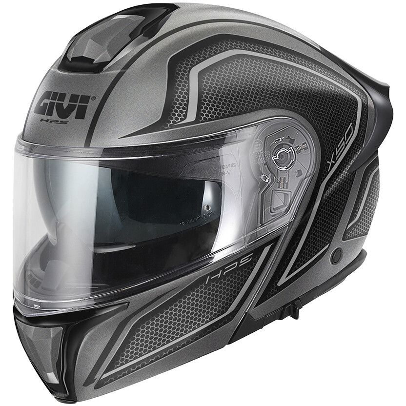 Casco Modulare GIVI X50 FIBER HOLOGRAM - (Matt Titanium/Black/Grey) Casco Modulare GIVI X50 FIBER HOLOGRAM - (Matt Titanium/Black/Grey)