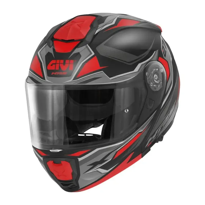 Casco Modulare GIVI X27 SECTOR - (Matt Black/Titanium/Red) Casco Modulare GIVI X27 SECTOR - (Matt Black/Titanium/Red)