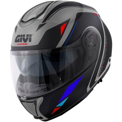 Casco Modulare GIVI X26 SQUARE - (Matt Grey/Black/Red/Blue) Casco Modulare GIVI X26 SQUARE - (Matt Grey/Black/Red/Blue)