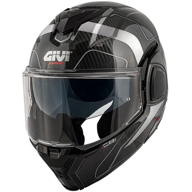 Casco Modulare Ribaltabile GIVI X36 CARBON - (Carbonio/Argento) Casco Modulare Ribaltabile GIVI X36 CARBON - (Carbonio/Argento)
