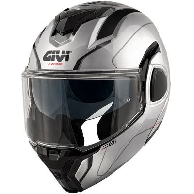 Casco Modulare Ribaltabile GIVI X36 FIBER PULSE - (Silver/Black/Grey)
