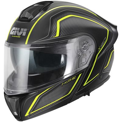 Casco Modulare GIVI X50 FIBER HOLOGRAM - (Matt Black/Titanium/Yellow) Casco Modulare GIVI X50 FIBER HOLOGRAM - (Matt Black/Titanium/Yellow)