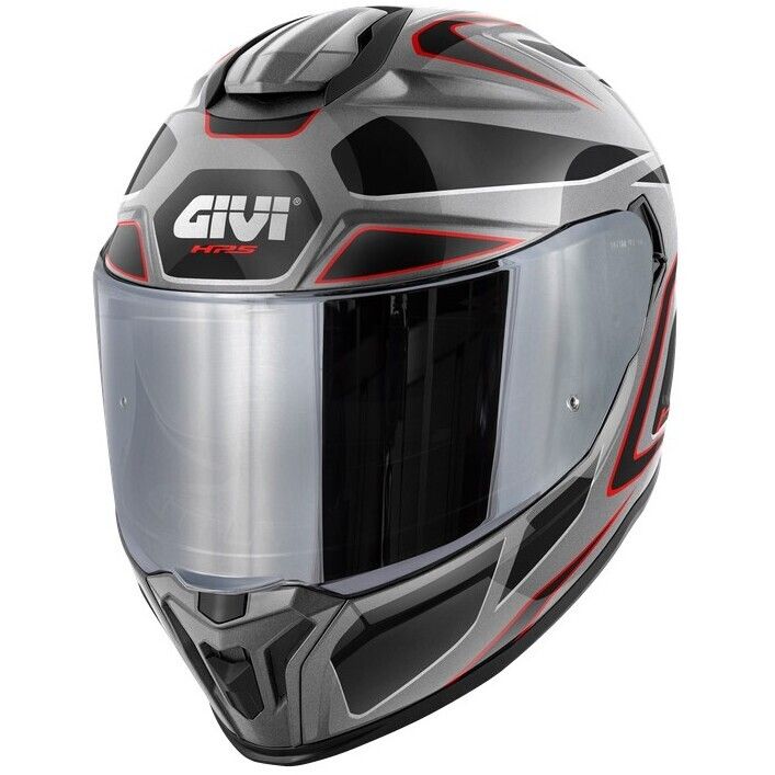 Casco Integrale GIVI 55.1 ZEPHIR - (Titanium/Black/Silver/Red) Casco Integrale GIVI 55.1 ZEPHIR - (Titanium/Black/Silver/Red)