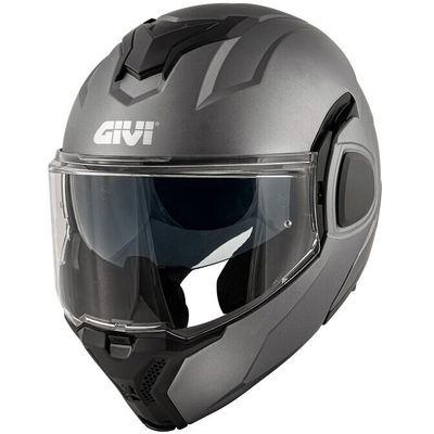 Casco Modulare Ribaltabile GIVI X36 FIBER - (Matt Titanium) Casco Modulare Ribaltabile GIVI X36 FIBER - (Matt Titanium)