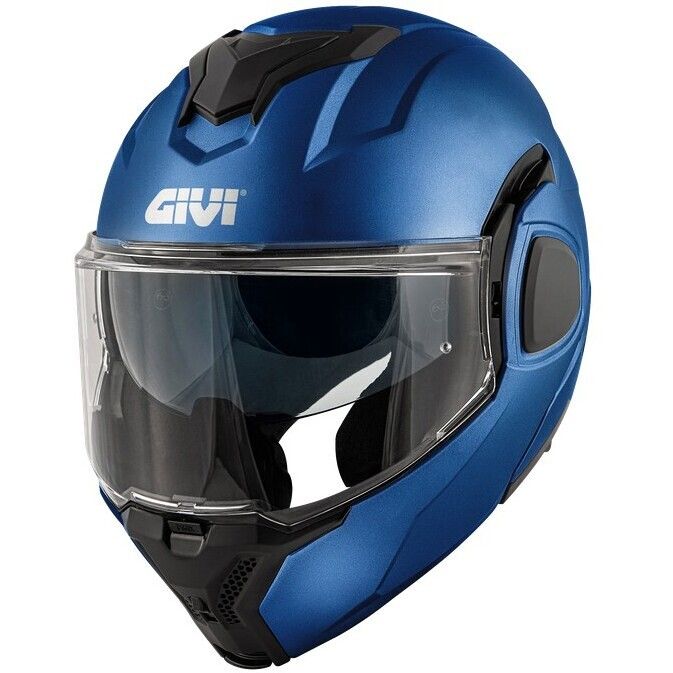 Casco Modulare Ribaltabile GIVI X36 FIBER - (Matt Metal Blue)