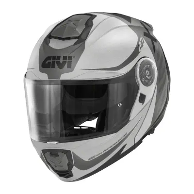 Casco Modulare GIVI X27 DIMENSION - (Matt Black/Titanium/Silver) Casco Modulare GIVI X27 DIMENSION - (Matt Black/Titanium/Silver)