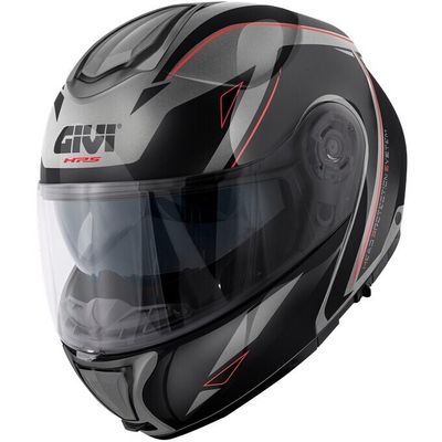 Casco Modulare GIVI X26 SQUARE - (Matt Titanium/Black/Red) Casco Modulare GIVI X26 SQUARE - (Matt Titanium/Black/Red)