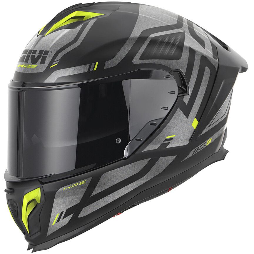 Casco Integrale GIVI 50.3 QUASAR - (Matt Black/Titanium/Yellow) Casco Integrale GIVI 50.3 QUASAR - (Matt Black/Titanium/Yellow)