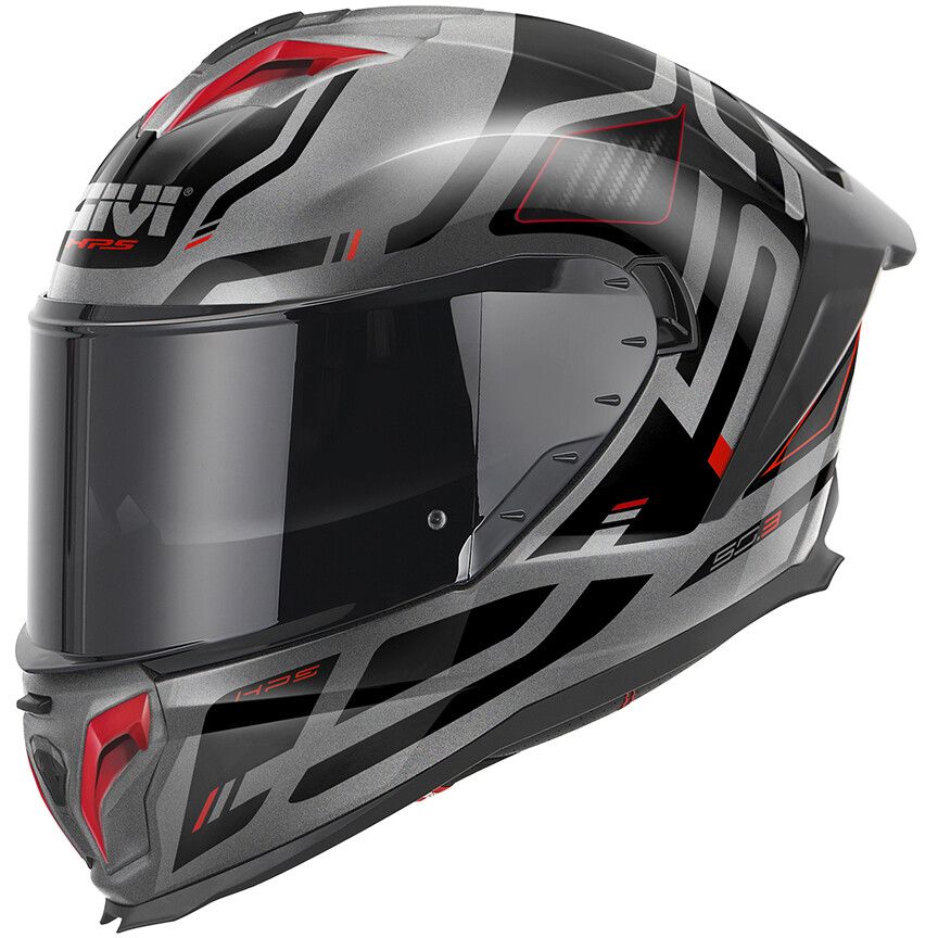 Casco Integrale GIVI 50.3 QUASAR - (Titanium/Red/Black) Casco Integrale GIVI 50.3 QUASAR - (Titanium/Red/Black)