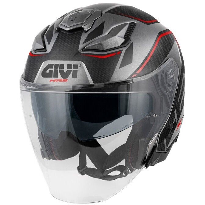 Casco Jet GIVI X31 IMPACT hps - (Matt Titanium/Black/Red ) Casco Jet GIVI X31 IMPACT hps - (Matt Titanium/Black/Red )