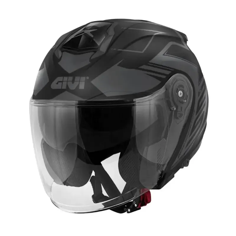 Casco Jet GIVI X25 TRACE - (Matt Black/Titanium) Casco Jet GIVI X25 TRACE - (Matt Black/Titanium)