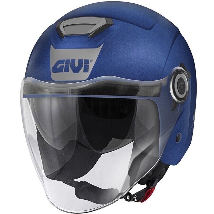 Casco Jet GIVI 12.5 SOLID COLOR - (Matt Metal Blue/Grey)